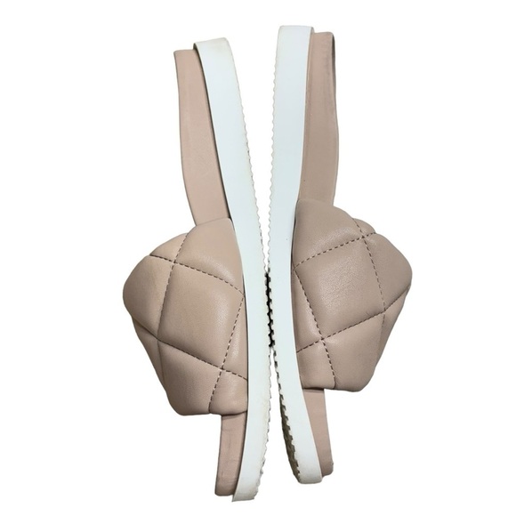 Steve Madden Shoes Steven New York Beige Women’s Cushion Puff Sandals Size 8.5 - Picture 8 of 14